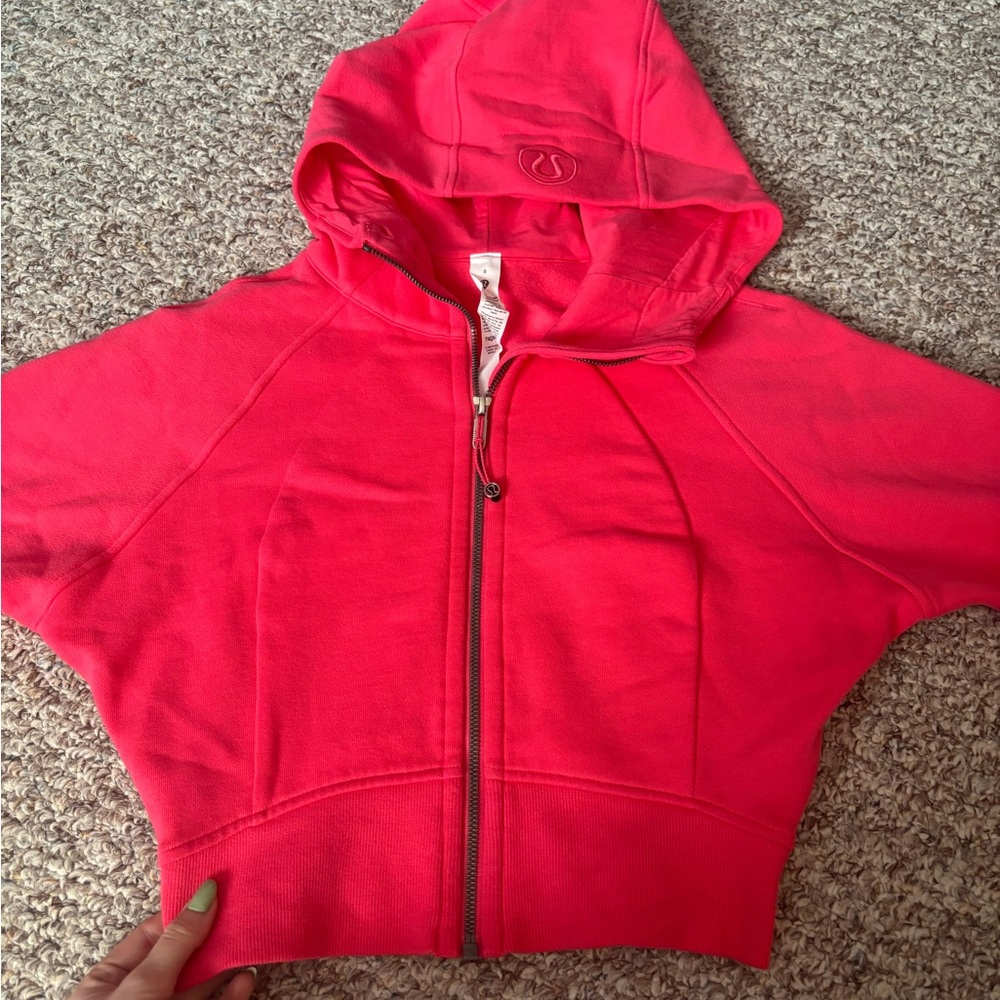 Lululemon hot pink zip up scuba
